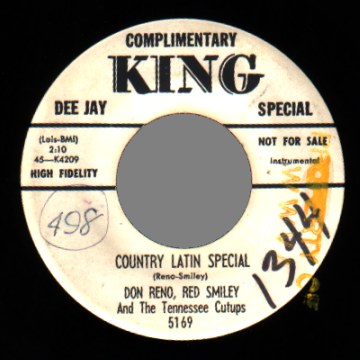 DON RENO RED SMILEY AND THE TENNESSEE CUTUPS - Wall Around Your Heart / Country Latin Special - 45T (SP 2 titres)