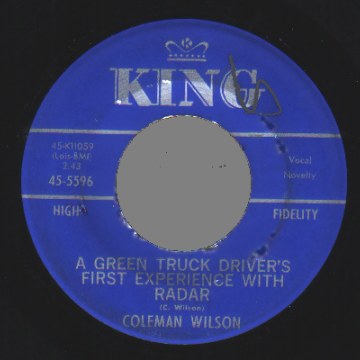 COLEMAN WILSON - Hot Rod Baby - 45T (SP 2 titres)