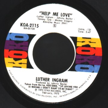 Luther Ingram - Help Me Love / Always