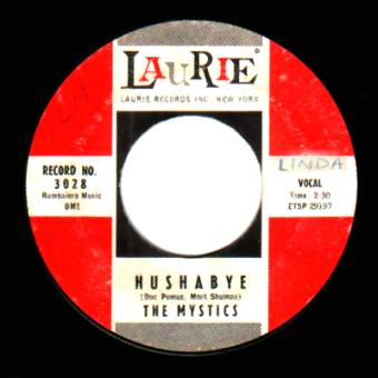 THE MYSTICS - Hushabye / Adam / Eve - 45T (SP 2 titres)