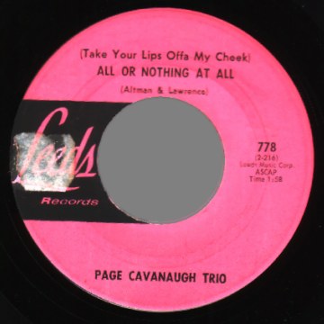 Page Cavanaugh Trio 7"