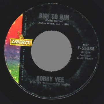 Vee,Bobby Run+To+Him+/+Walkin+With+My+Angel 45RPM
