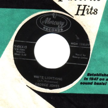 GEORGE JONES - White Lighting / Long Time To Forget - 45T (SP 2 titres)