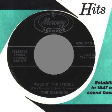 THE DIAMONDS - Batman Wolfman Frankenstein Or Dracula / Walkin' the stroll - 45T (SP 2 titres)
