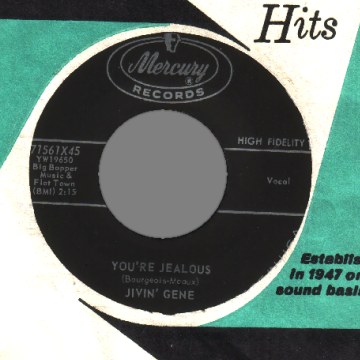 JIVIN' GENE & THE JOKERS - Go On Go On / You're Jealous - 45T (SP 2 titres)