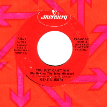 GENE & JERRY - Sho Is Grooving / You Just Can't Win - 7inch (SP)