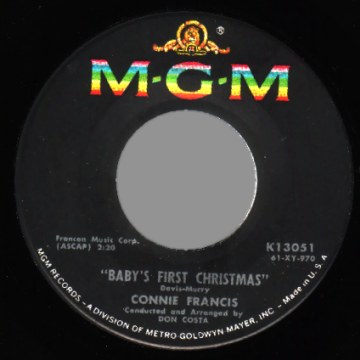 CONNIE FRANCIS - When The Boy In Your Arms / Baby's First Christmas - 7inch (SP)