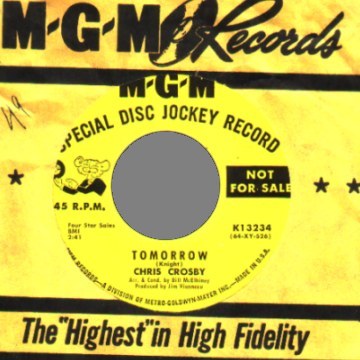 Crosby,Chris All I Do Is Dream Of You / Tomorrow 45RPM