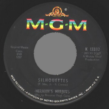 HERMAN'S HERMITS - Silhouettes / Walkin' With My Angel - 45T (SP 2 titres)