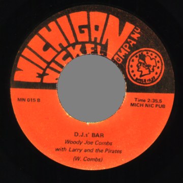 WOODY JOE COMBS WITH LARRY AND THE PIRATES - Searching For Love / D.J.'s bar - 45T (SP 2 titres)