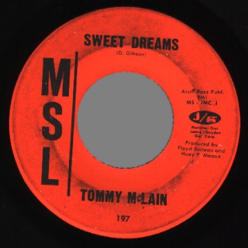TOMMY MCLAIN - Sweet Dreams / I Need You So - 7inch (SP)