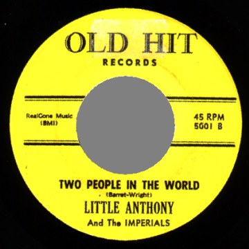 LITTLE ANTHONY AND THE IMPERIALS - Two People In The World / Tears On My Pillow - 45T (SP 2 titres)