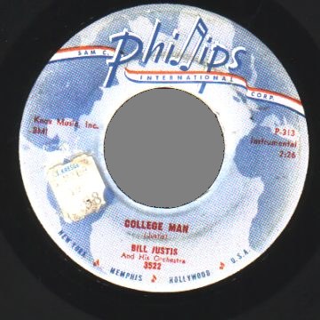 BILL JUSTIS - The Stranger / College Man - 45T (SP 2 titres)