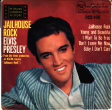 ELVIS PRESLEY - Jailhouse Rock + 4 - 45T (EP 4 titres)