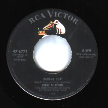 HARRY BELAFONTE - Banana Boat / Star-O - 45T (SP 2 titres)
