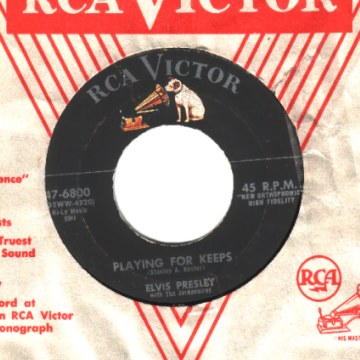 ELVIS PRESLEY - Too Much / Playing For Keeps - 45T (SP 2 titres)