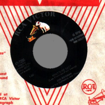JOE REISMAN - Love Song / What'd He Say? - 45T (SP 2 titres)