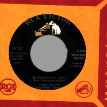 JESSE BELVIN - Funny / Pledging My Love - 7inch (SP)