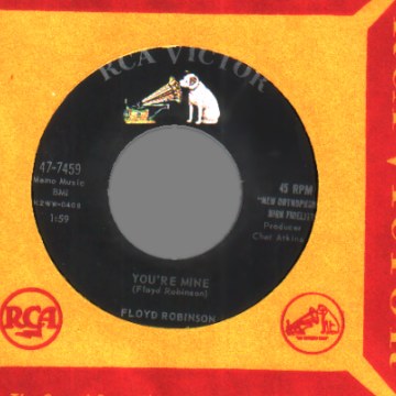 FLOYD ROBINSON - The Man On The Moon Is A Lady / You're Mine - 45T (SP 2 titres)