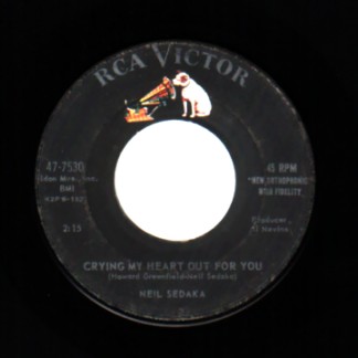 NEIL SEDAKA - Crying My Heart Out For You / You Gotta Learn Your Rhythm & Blues - 45T (SP 2 titres)