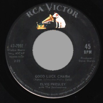 ELVIS PRESLEY - Anything That's Part Of You / Good Luck Charm - 45T (SP 2 titres)