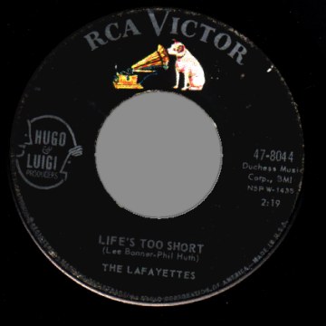 THE LAFAYETTES - Nobody But You / Life's Too Short - 7inch (SP)