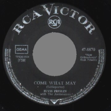 Elvis Presley - Love Letters / Come What May