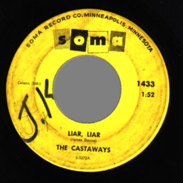 THE CASTAWAYS - Liar Liar / Sam - 45T (SP 2 titres)