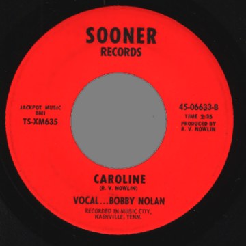 BOBBY NOLAN - Lord I'm lonesome / Caroline - 45T (SP 2 titres)