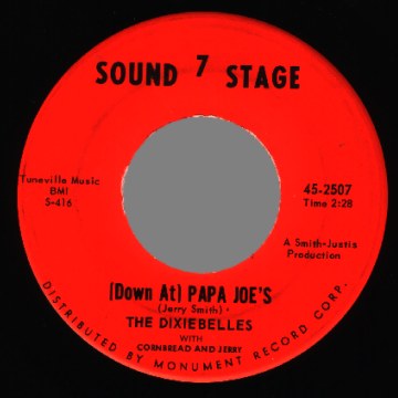 THE DIXIEBELLES - Papa Joes / Rock Rock Rock - 45T (SP 2 titres)