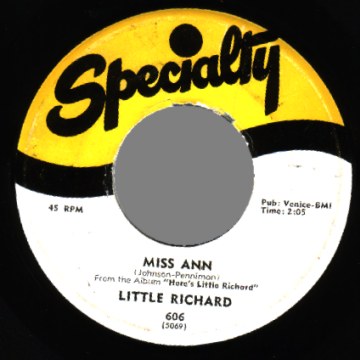 Little Richard - Jenny Jenny / Miss Ann Record