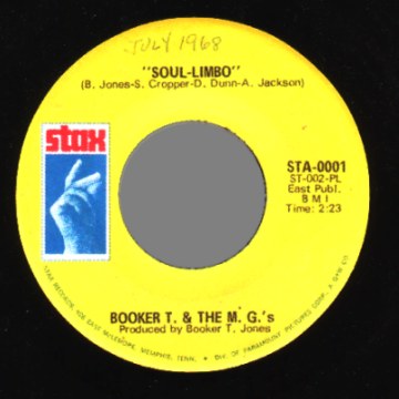 BOOKER T AND THE MGS - Soul Limbo / Heads Or Tails - 45T (SP 2 titres)