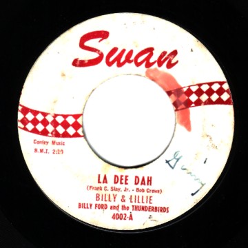 BILLY & LILLIE / BILLY FORD & THE THUNDERBIRDS - The Monster / La Dee Da - 45T (SP 2 titres)
