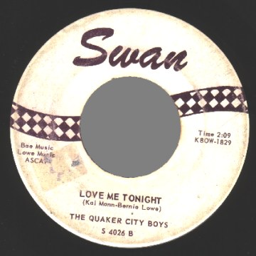 Quaker City Boys Love Me Tonight / Everywhere You Go 7''