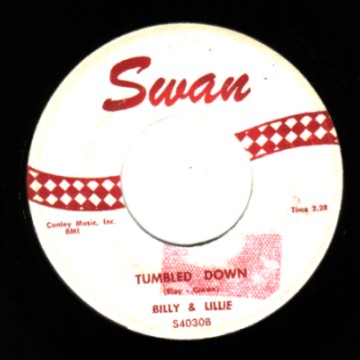 BILLY & LILLIE - Tumbled down / Aloysius horatio Thomas the cat - 45T (SP 2 titres)