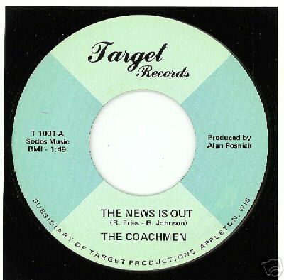 COACHMEN - The News Is Out / Girl In The Wind - 45T (SP 2 titres)