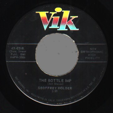 GEOFFREY HOLDER - The Bottle Imp - 45T (SP 2 titres)