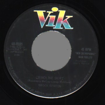 Benton,Brook Because You Love Me / Crinoline Skirt 45RPM