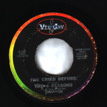 THE 4 SEASONS - Sherry / I've Cryed Before - 45T (SP 2 titres)