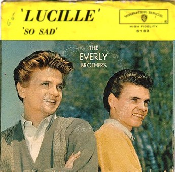 THE EVERLY BROTHERS - Lucille / So Sad - 45T (SP 2 titres)